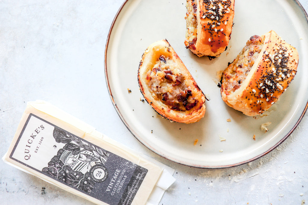 Martha's Cheese and Chutney Sausage Rolls