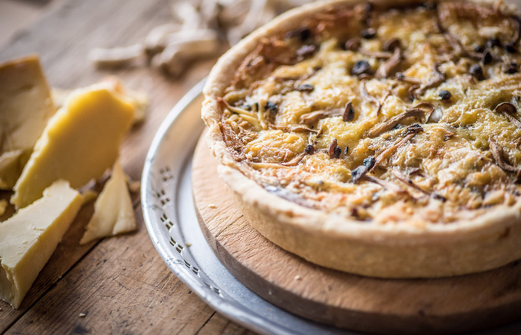 Smoked Cheddar & Wild Mushroom Quiche Recipe | Quicke's