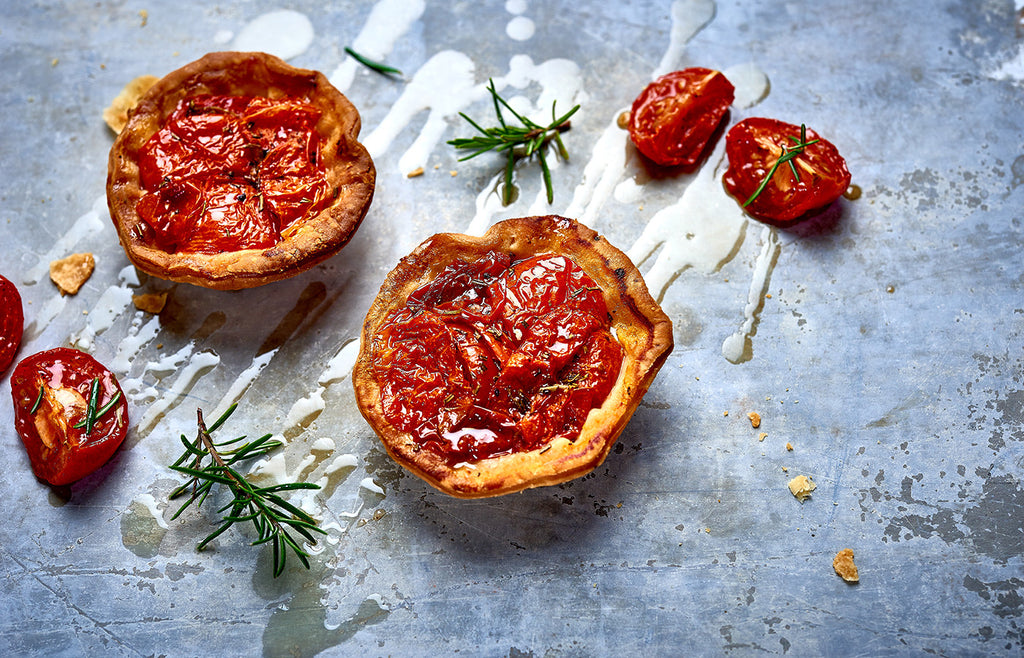 Goat's Cheese and Roast Tomato Tartlet Recipe | Quicke's