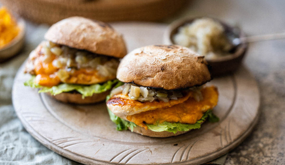 Melt In The Middle Cheesy Chicken Breast Burgers Recipe
