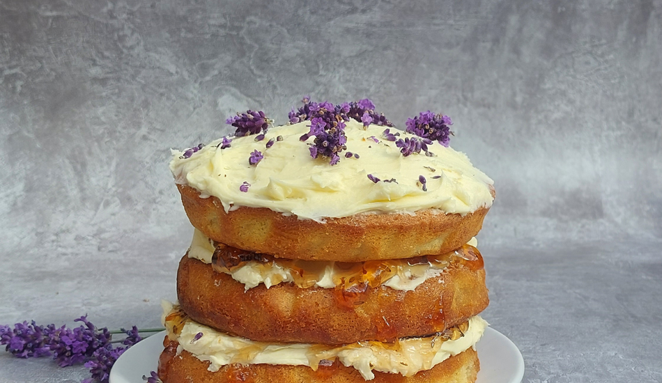 Lovely Lavender Summer Cake