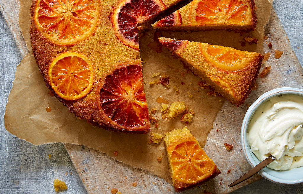 Blood Orange Polenta Cake Recipe Quicke's