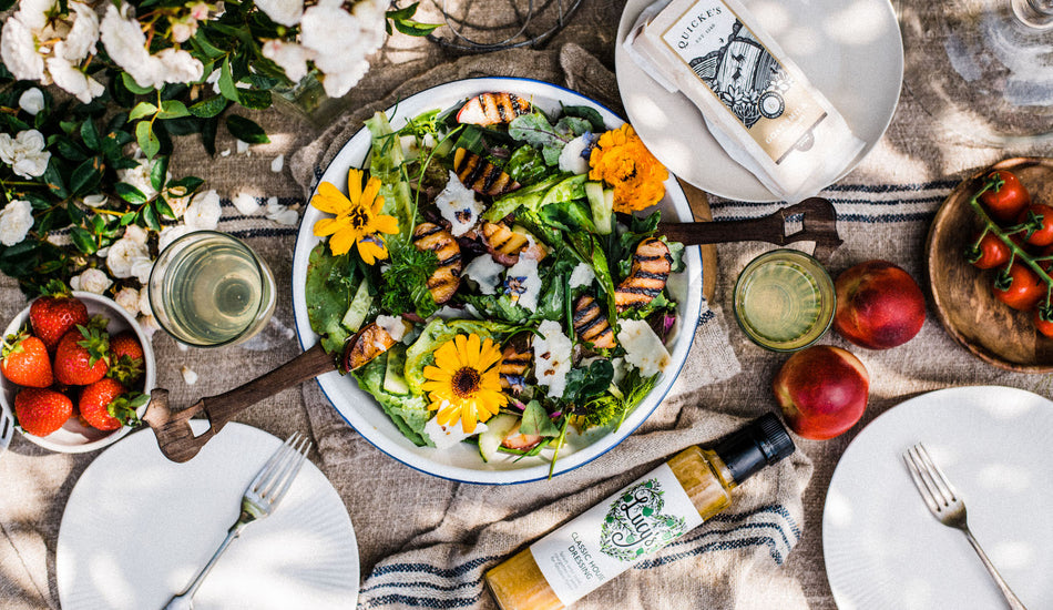 Goat's Cheese & Grilled Nectarine Summer Salad Recipe