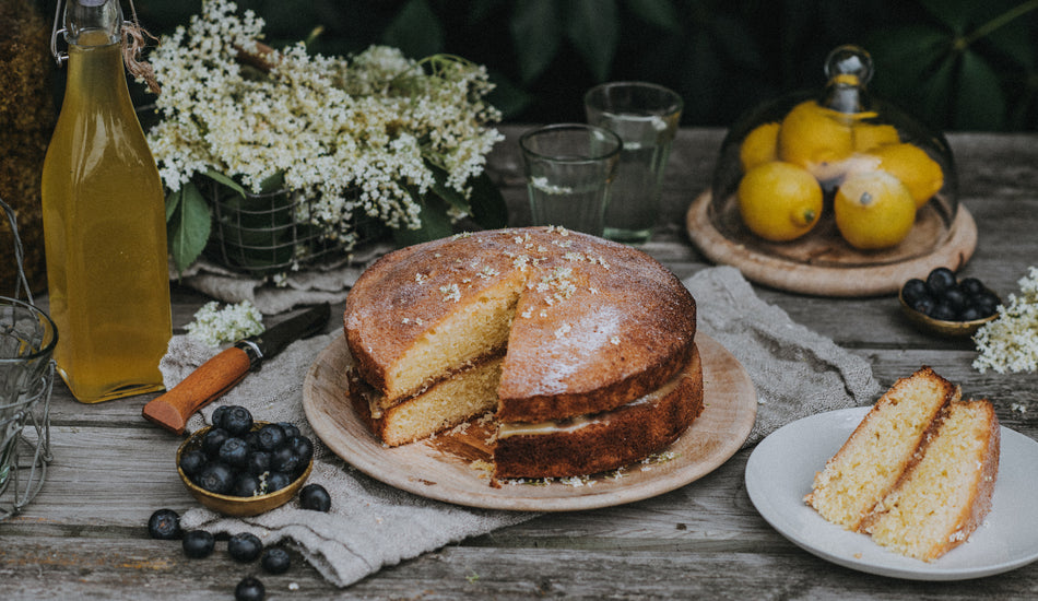 Elderflower & Lemon Drizzle Cake Recipe