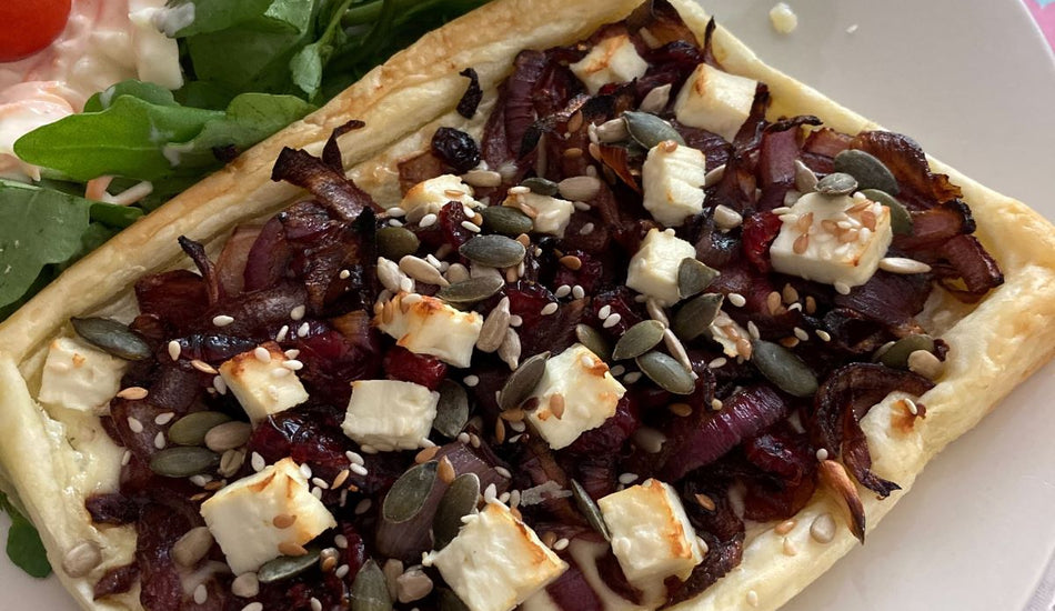 Sarah's Red Onion and Goats Cheese Tart