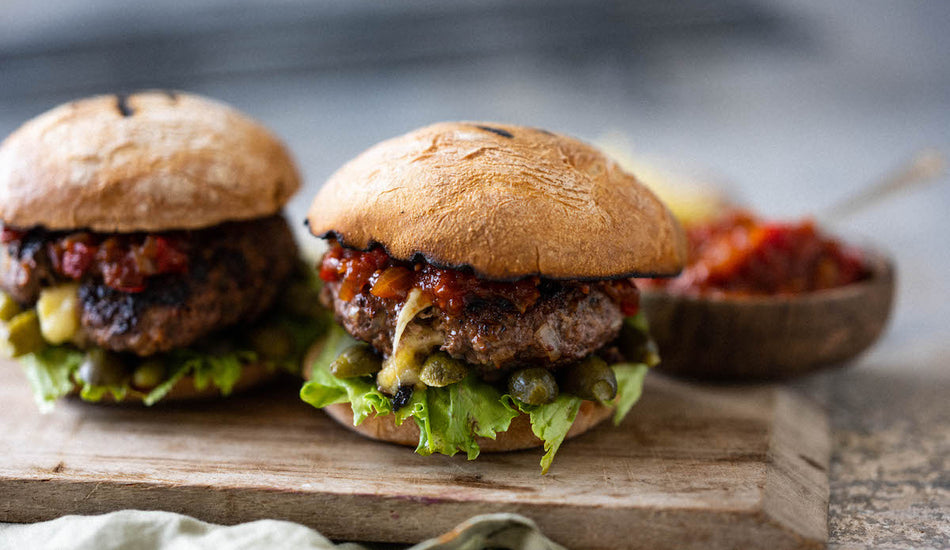 Melt In The Middle Cheesy Beef Burgers Recipe