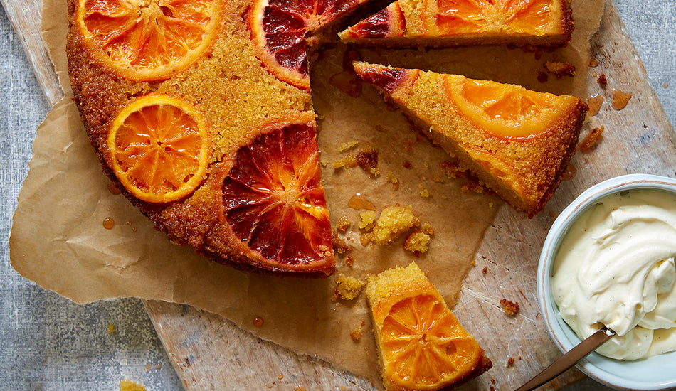 Blood Orange Polenta Cake Recipe