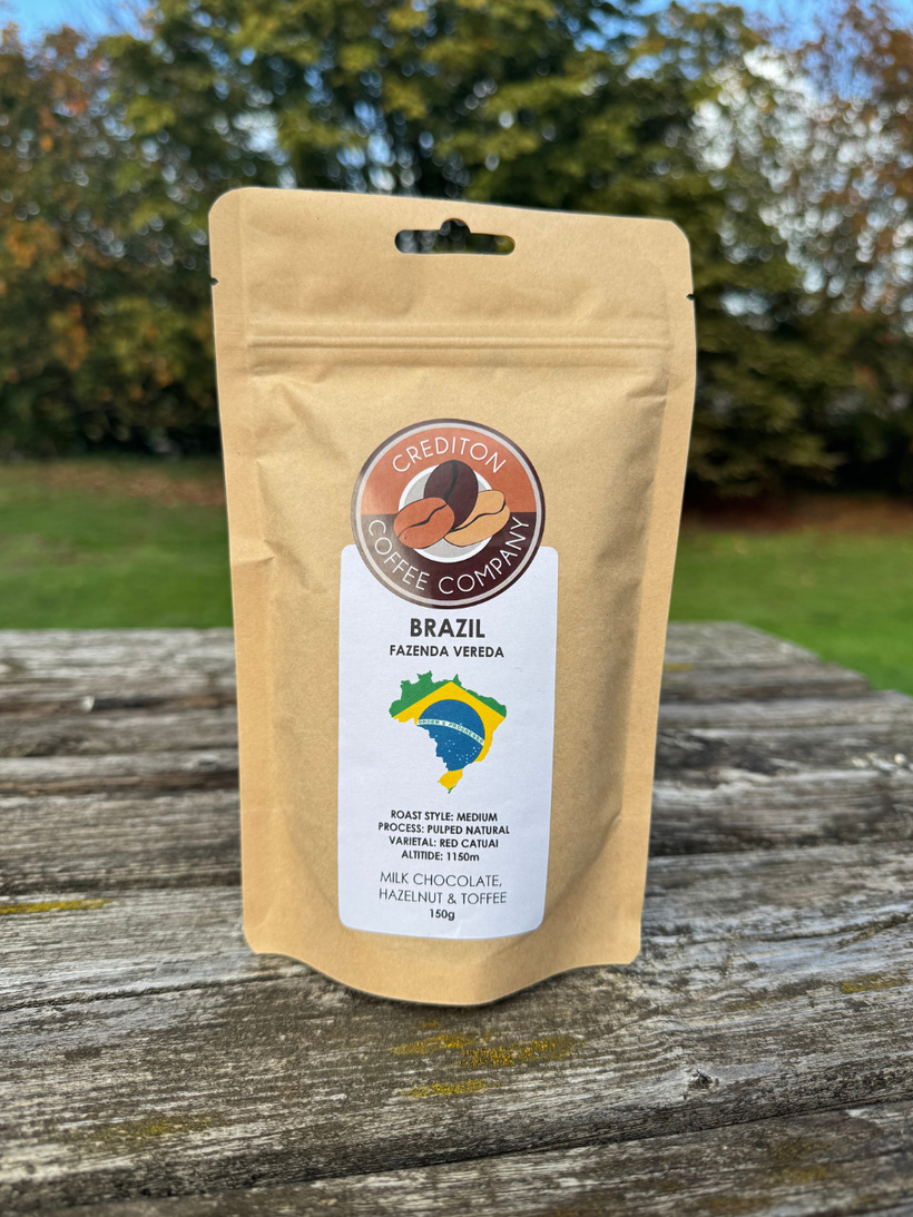 Crediton Coffee Company Fazenda Vereda Brazil: Milk Chocolate, Hazelnut & Toffee
