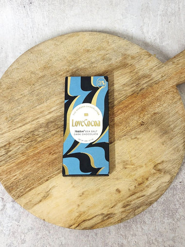 Love Cocoa Maldon Sea Salt 70% Dark Chocolate Bar