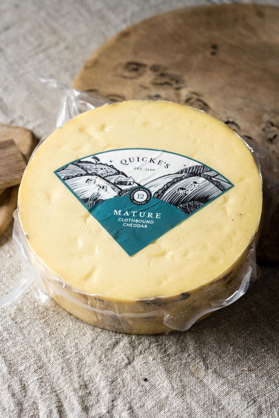Mature Clothbound Cheddar - 4kg half cheese
