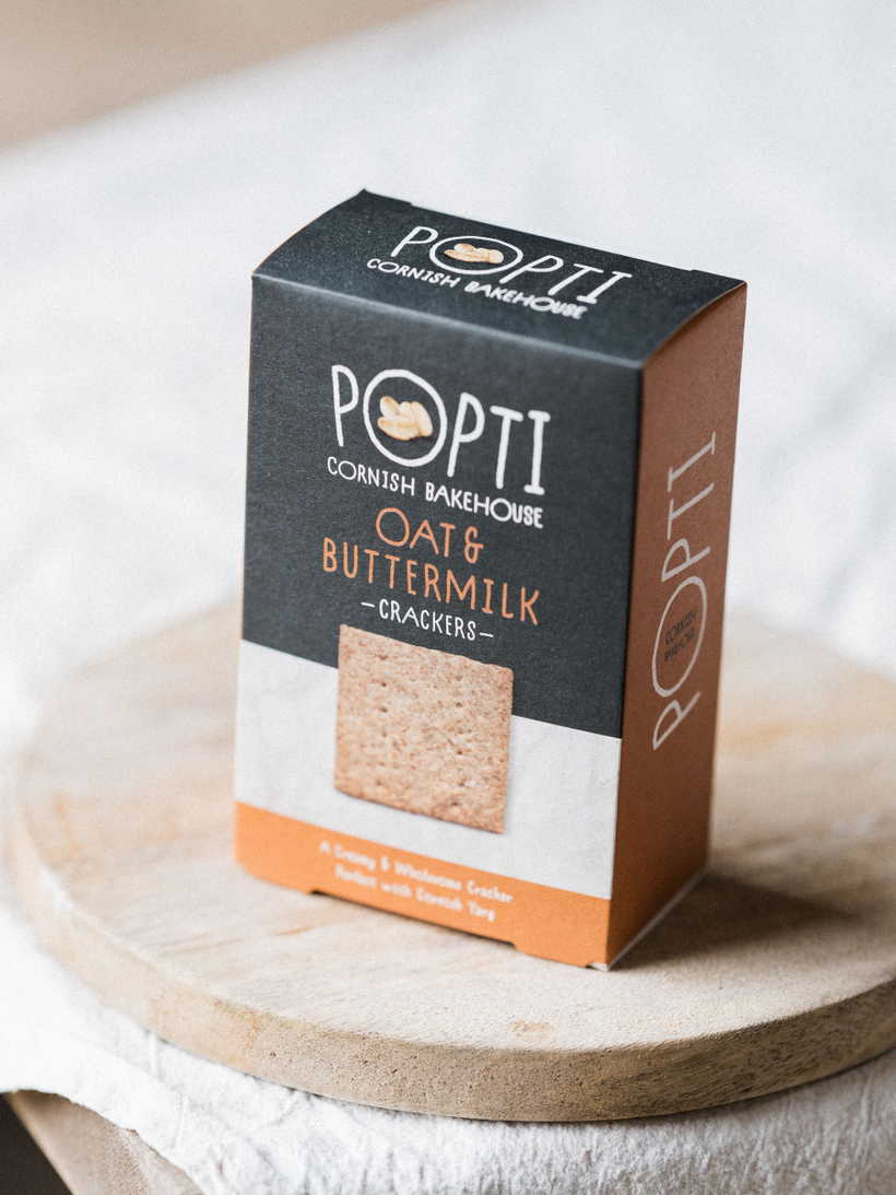 Popti's Cornish Buttermilk and Oat Crackers