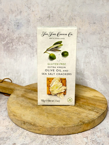 Fine Cheese Co. Gluten Free Extra Virgin Olive Oil and Sea Salt Crackers