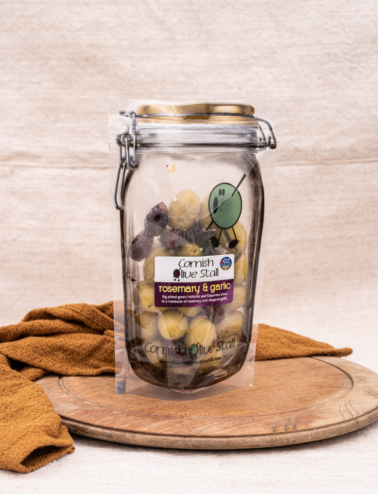 Cornish Olive Stall Rosemary and Garlic Olives