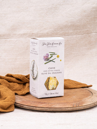 Fine Cheese Co. Chive and Extra Virgin Olive Oil Crackers