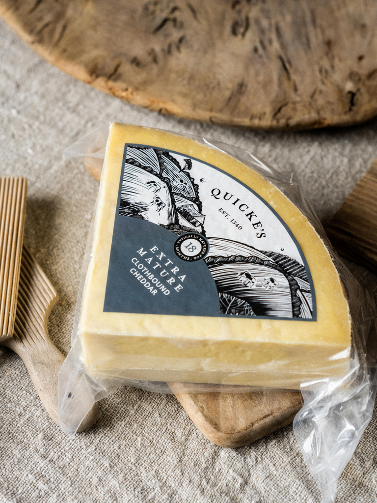 Quicke's Extra Mature Clothbound Cheddar Cheese | Quicke's