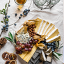 Winter Farmstead Cheese Box as a cheeseboard styled