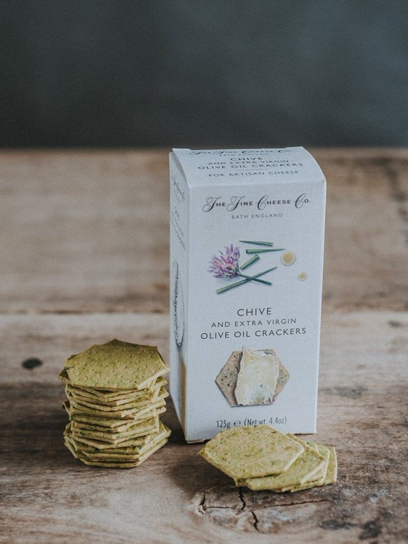 Fine Cheese Co. Chive and Extra Virgin Olive Oil Crackers
